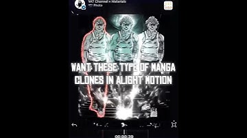Manga Clones Tutorial in Alight motion || CLONE TUTORIAL || #clone #hakari #manga #tutorial #alight