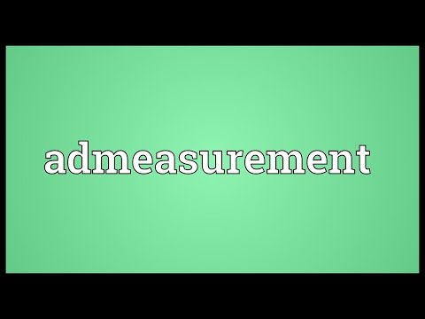 Header of admeasurement