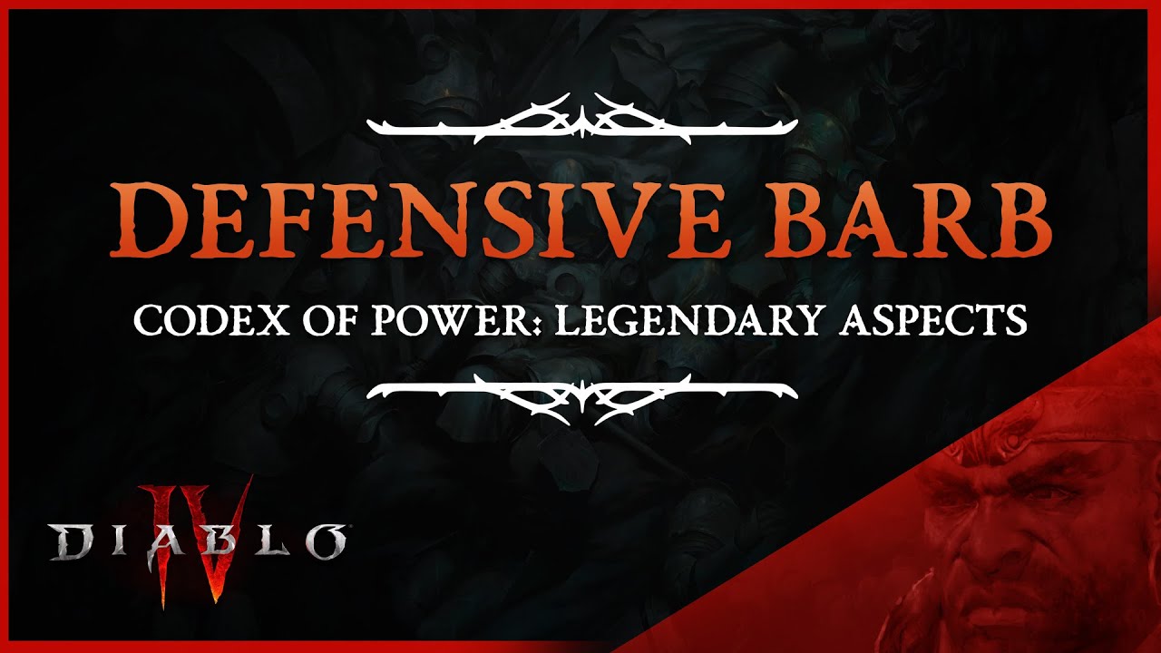 DEFENSIVE BARBARIAN LEGENDARY ASPECTS Diablo IV Codex Of Power 