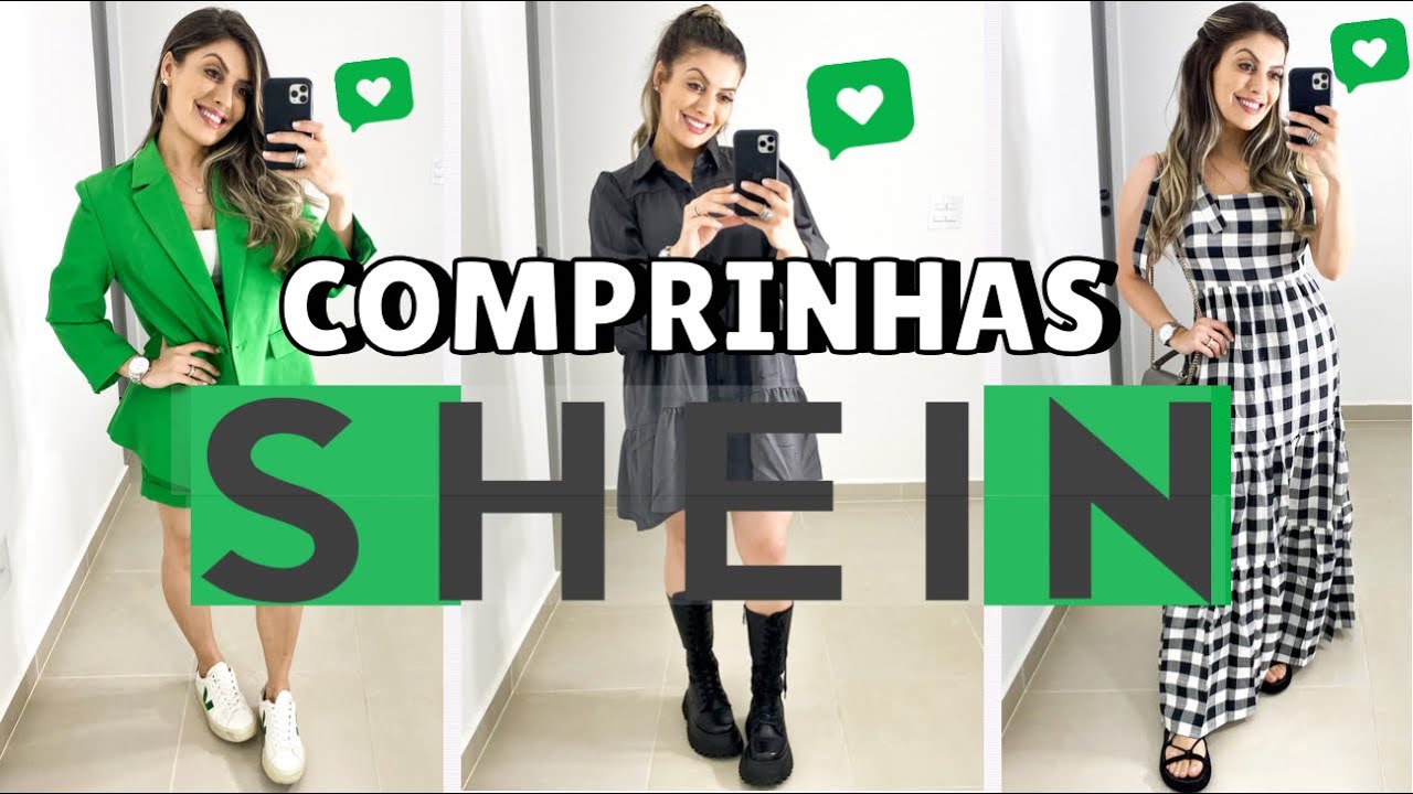 VESTIDOS SHEIN, comprinhas SHEIN e os Looks Shein, Shein Brasil. 