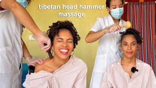 ASMR: I Tried an Ancient TIBETAN HEAD HAMMER MASSAGE for INSOMNIA! screenshot 5