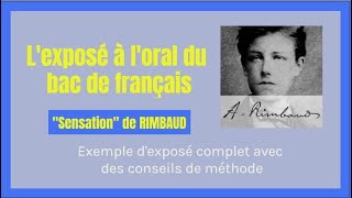 Exemple d'explication linéaire pour l'oral du bac de français - "Sensation" de Rimbaud