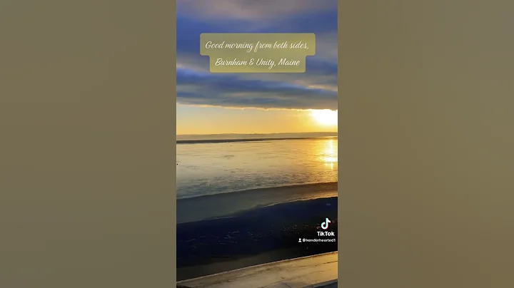 Good MAINE Morning from Unity Pond (Lake Winnecook) Burnham side then Field of Dreams! #maine