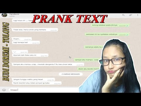 PRANK TEXT KE TEMEN COWOK PAKE LAGU BUDI DOREMI - TOLONG