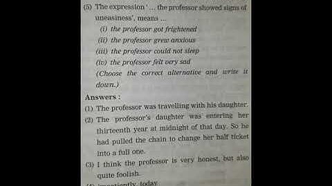 PROSE COMPREHENSION | Read the following passages and answer the questions given below them: