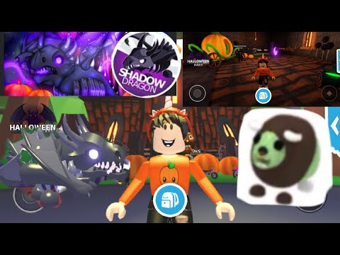 The New Halloween Update In Adopt Me Shadow Dragon Roblox