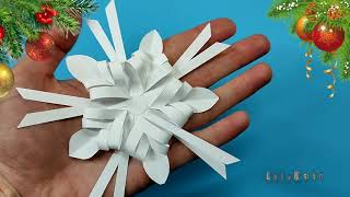 Papierowy płatek śniegu ❄️ Jak zrobić papierowy płatek śniegu - jak zrobić origami