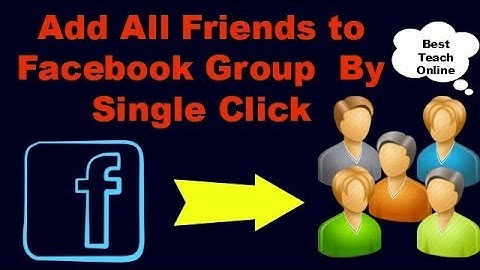 How to Add All Friends to Facebook Group  By Single Click 2017 in Urdu /Hindi