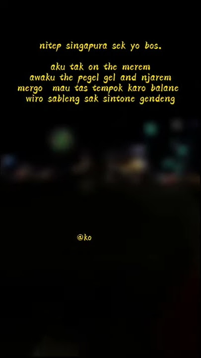 STORY WA 30 DETIK# WIRO SABLENG SAK SINTONE GENDENG