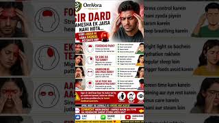 4 Types of Headache You Should Never Ignore 🚨 | Sir Dard Ke 4 Signals | #headache  #tensionheadaches