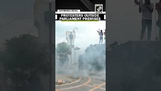 Parliament On Fire! Gen Z Protest Turns Deadly In Nepal  #nepal #nepalprotests #shorts