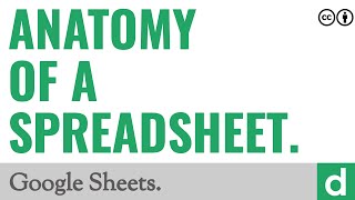Anatomy of a spreadsheet — Google Sheets