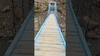 Hanging bridge River Swat Pakistan #swat #pakistan #travel #bridge #river #water #alltruereviews