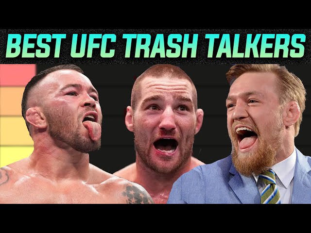 Create a UFC trash talkers Tier List - TierMaker