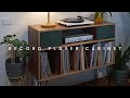 Mid-century Modern Walnut Record Player Cabinet - DIY Build [4K]