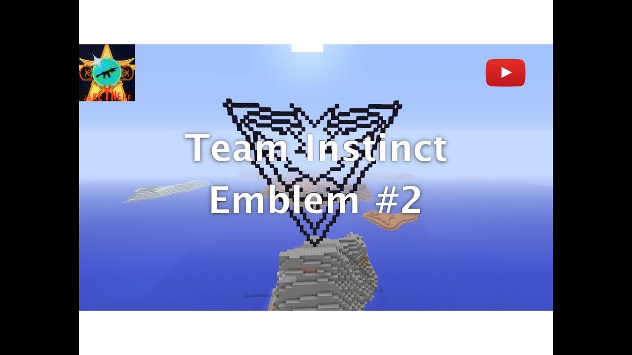 Team Instinct Emblem #2 - Minecraft Let's Build - YouTube
