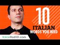 10 Italian Words You Need - Daily Life Vocabulary #2