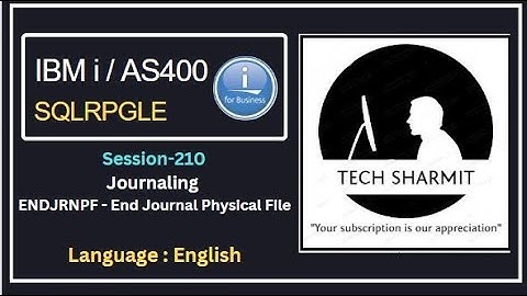 ENDJRNPF Command -  End Journal Physical File | ibmi training | as400 tutorial | as400 | ibmi as400
