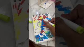 First attempt with acrylic pen #acrylicart