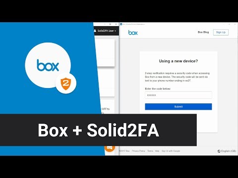 Box + Solid2FA — Secure 2-Step Login for your Box Account