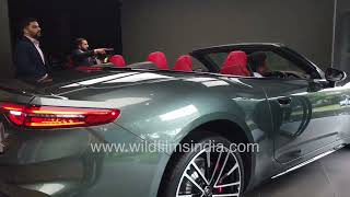 Maserati GranCabrio Trofeo cabriolet 2025 model in Verde Giada : first car sale in India