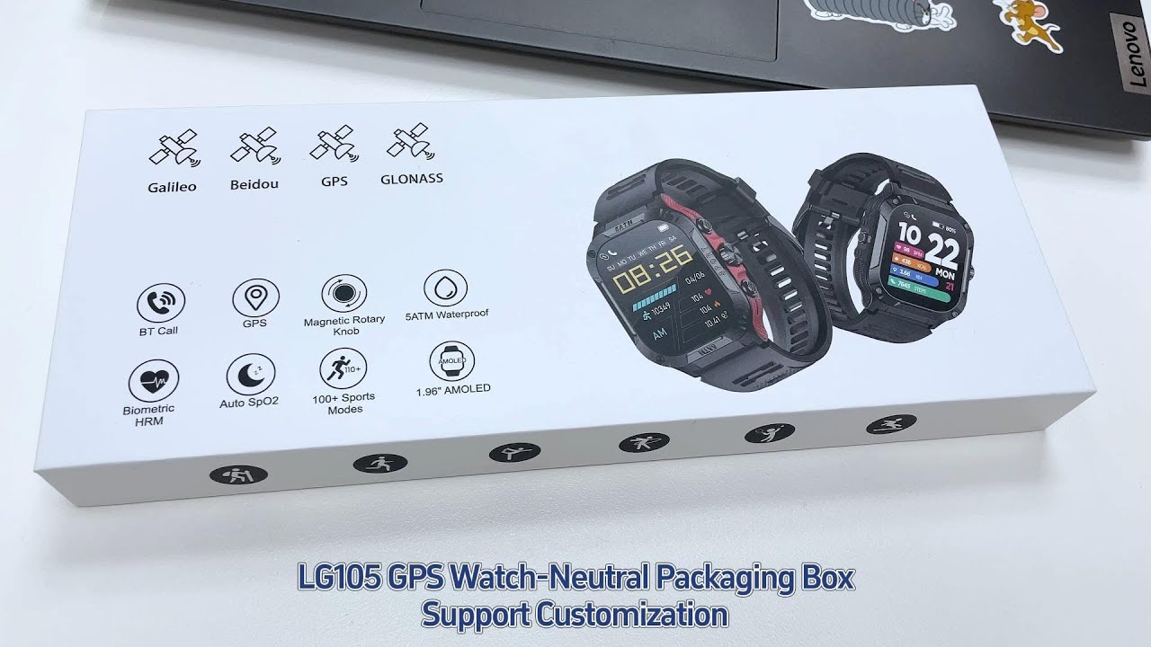 LG105 GPS Smart Watch Neutral Packaging Box 