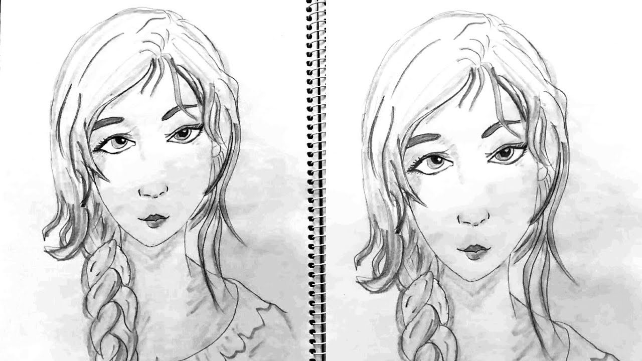  How To Draw Hair Draw Face For Beginners Realistic 