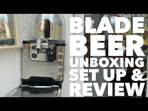 Heineken Blade Beer Dispenser Unboxing Set Up & Review With Birra Moretti Keg