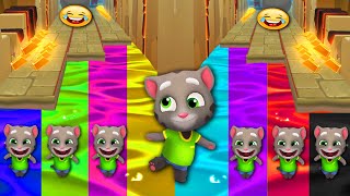 TALKING TOM GOLD RUN - LAVA COLORS REACTION WITH TALKING TOM FALLS/SLIPS FUNNY FAIL screenshot 1