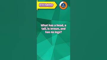 Head, Tail, Brown, No Legs: What Am I? 🦴👤 #riddles #brainteasers #riddle #brainchallenge