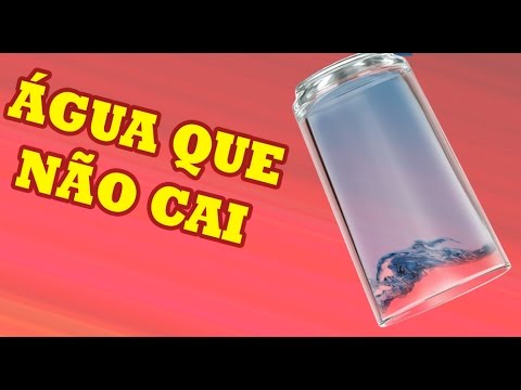 Água que não cai do copo (experiência e mágica)