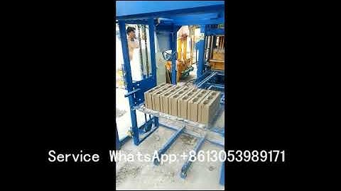 QT4-20 fully automatic hydraulic block machine producing 4inch hollow blocks