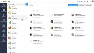 Zoho One Administrationsmenü