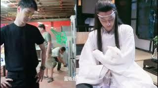Wang Yibo playing with little mice! Being A Hero BTS