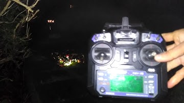 First successful night flight test, with px4flow, in poshold