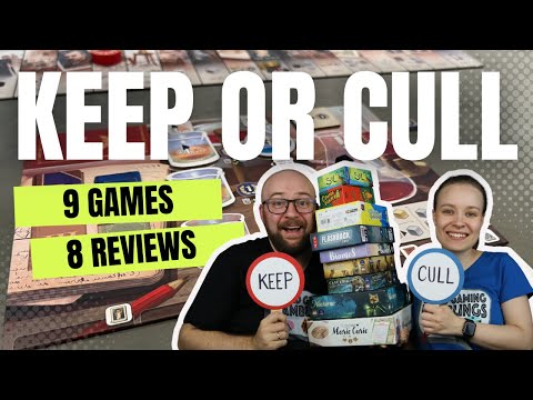 8  board game reviews in 16 Minutes - Keep or Cull