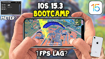 IPHONE XR iOS 15.3 BGMI/PUBG BOOTCAMP TEST WITH FPS METER🔥| IPHONE XR 1FPS LAG FIXED? | FPS TEST