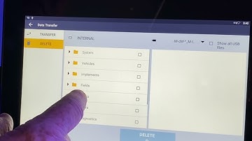 Trimble XCN 1050 Display - Deleting Data