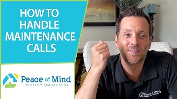 How Do We Handle Maintenance Calls?