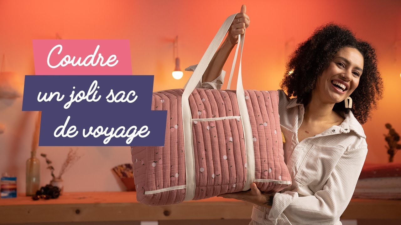 DIY couture - sace de voyage Globe Trotteur imprimé mappemonde