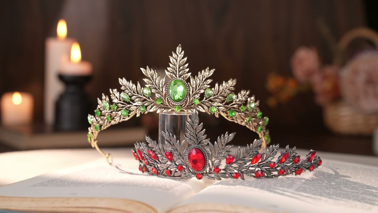 SV Red Lilah Crystal Tiara-Crowns & Tiaras | SWEETV