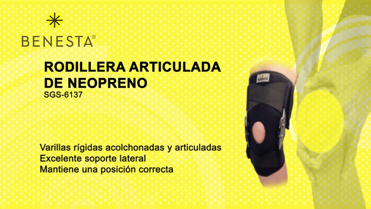 Rodillera articulada de neopreno Benesta