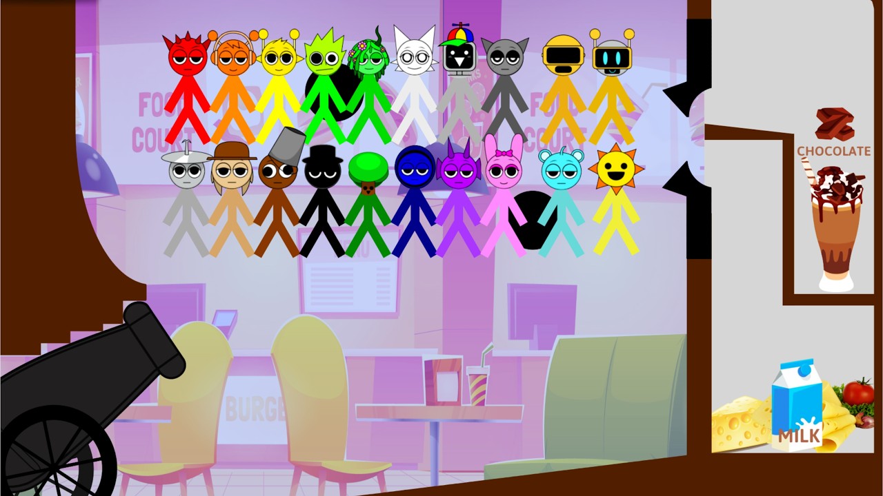 Incredibox Sprunki Race to Chocolate or Cheese in Algodoo │ Level 39.