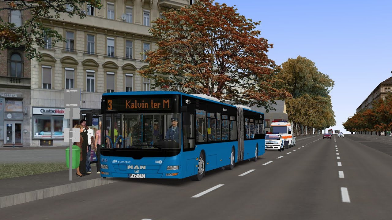 A félig fiktív metrópótló | Omsi 2 | M3 → Kálvin tér M | Man Lion's city A23 PXZ-878