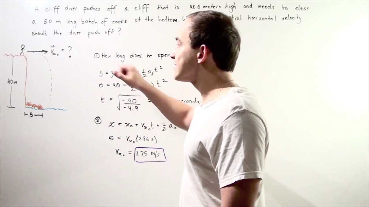 chemistry транскрипция Projectile Motion Example # 5