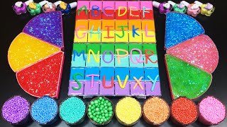 Relax Learning Colors And Spell Letters With Rainbow Slime!!! Mixing All My Slime 2259