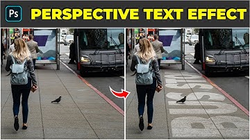 How to Create Realistic Perspective Text - Photoshop Tutorial
