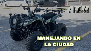 cuatrimoto ATV 180 primeros días por la ciudad (REVIEW)