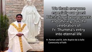 Fr. Velangini Thumma Memorial Mass - May 29, 2026