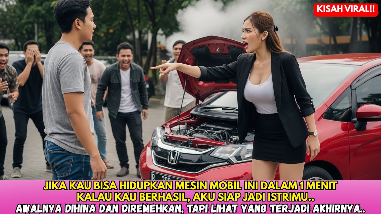 Kalau Kamu Bisa Hidupkan Mobil Ini… Aku Rela Jadi Istrimu!’ — Balasannya Bikin Terdiam!”